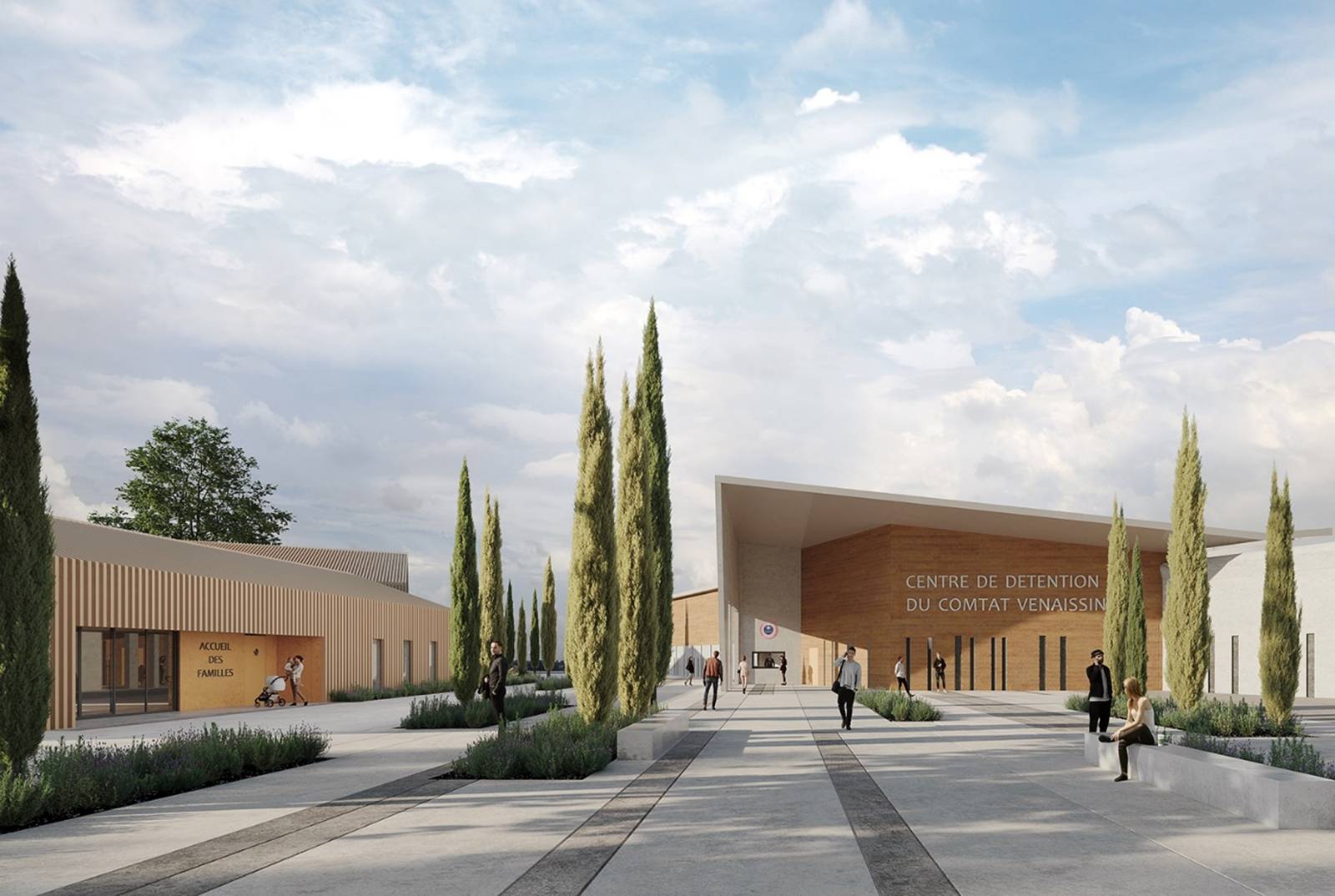 Construction d'un centre pénitentiaire : CENTRE DE DETENTION DU COMTAT VENAISSIN ENTRAIGUES SUR LA SORGUE
