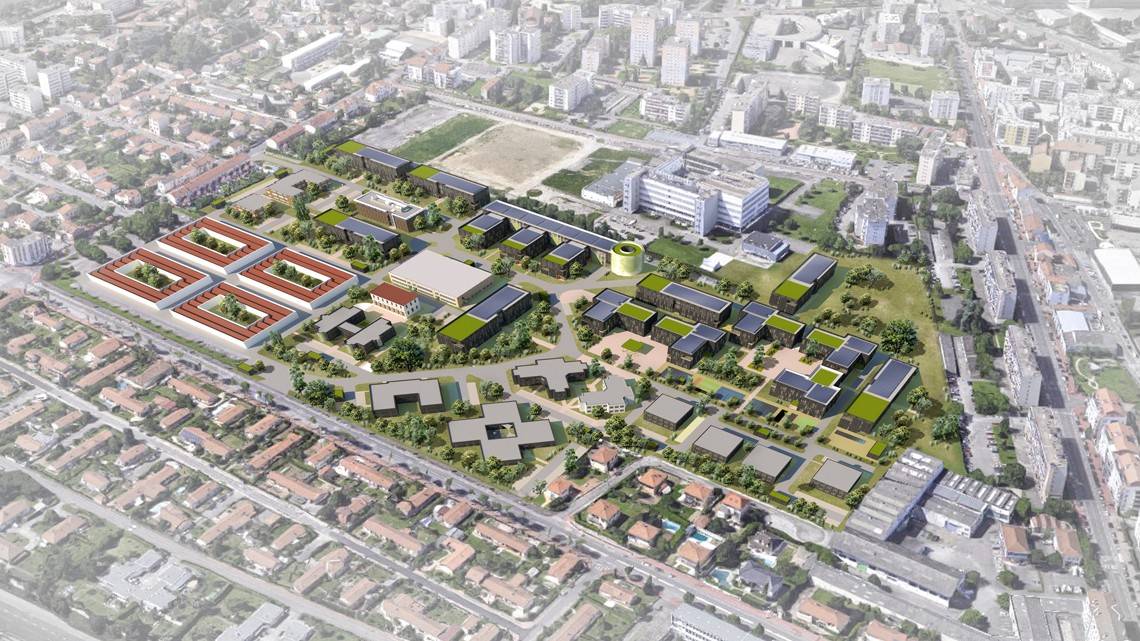 Construction de 2 bâtiments de bureaux Green Campus à Vénissieux