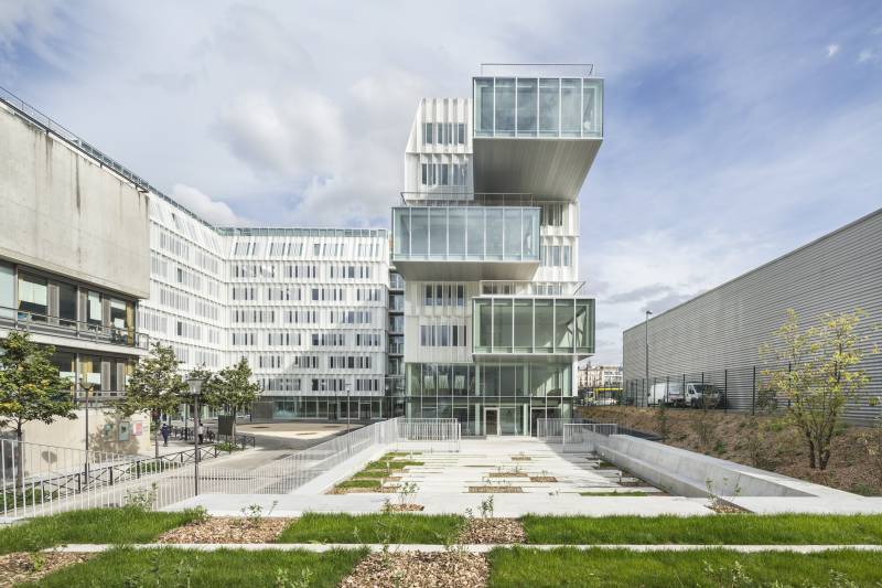 Construction du bâtiment de bureaux Bercy Crystal Paris 12ᵉ arrondissement