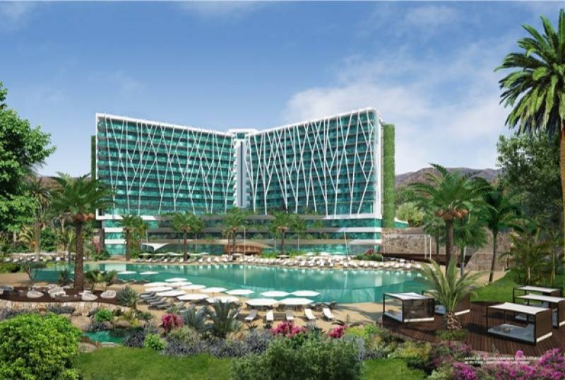 Construction de l’hôtel Club Med à Marbella, Espagne