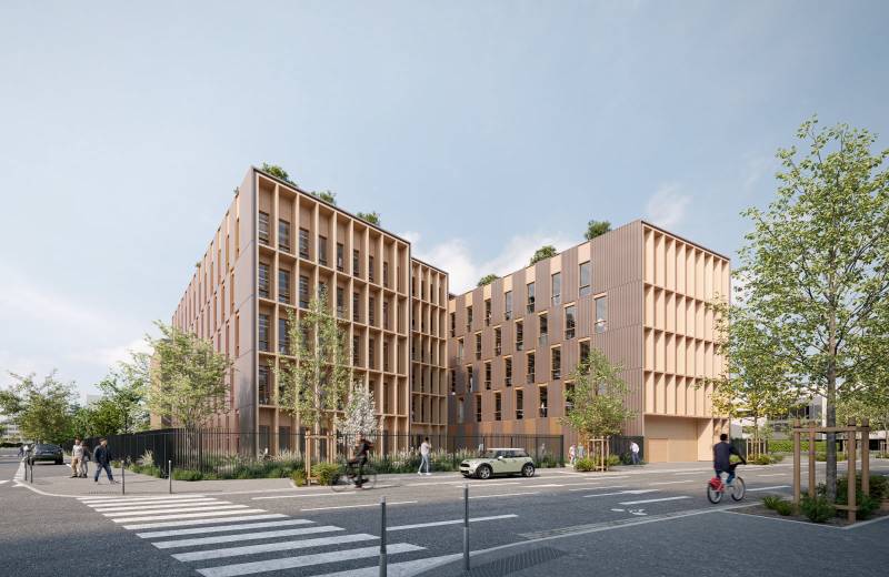 Construction du bâtiment de bureaux Eastwood à villeurbanne