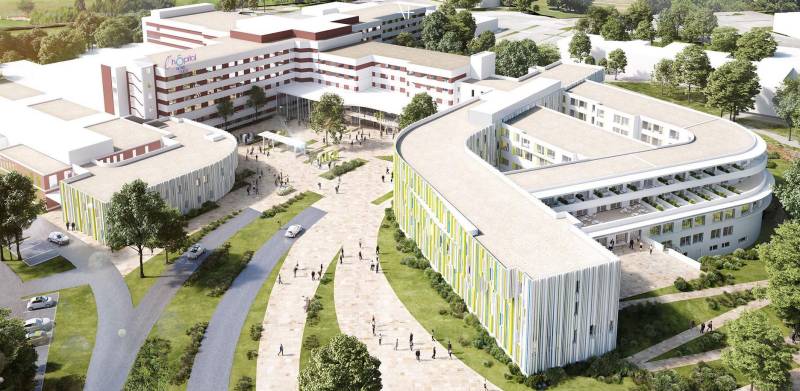 Travaux d’extension Hôpital Nord-Ouest de Villefranche-sur-Saône Gleizé