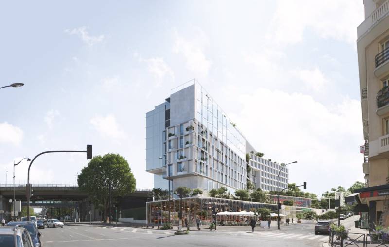 Construction de l'hôtel Mixcité à Issy Les Moulineaux