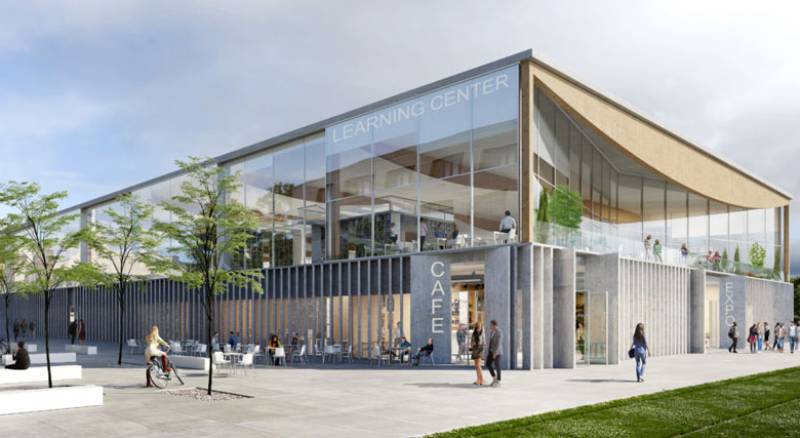 Construction d'un learning center avec plateforme d’accueil, espaces ressources, espace événementiel etc...