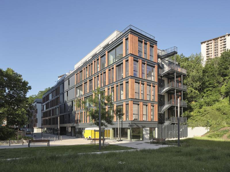 Construction du Bâtiment de Bureaux Newton Offices à Lyon 9ᵉ