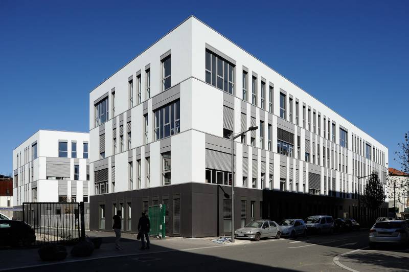 Construction du bâtiment de bureaux Oxaya à Lyon 7ᵉ arrondissement