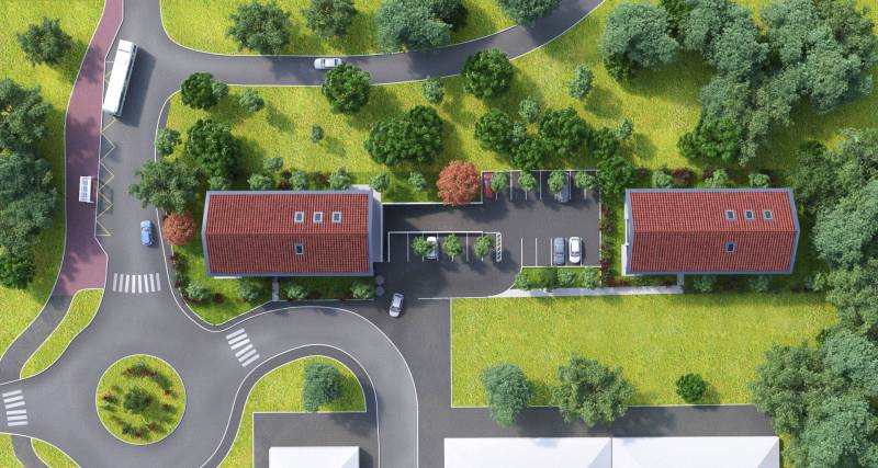 Construction de l’ensemble immobilier Les Portes de la Vallée à Thoiry