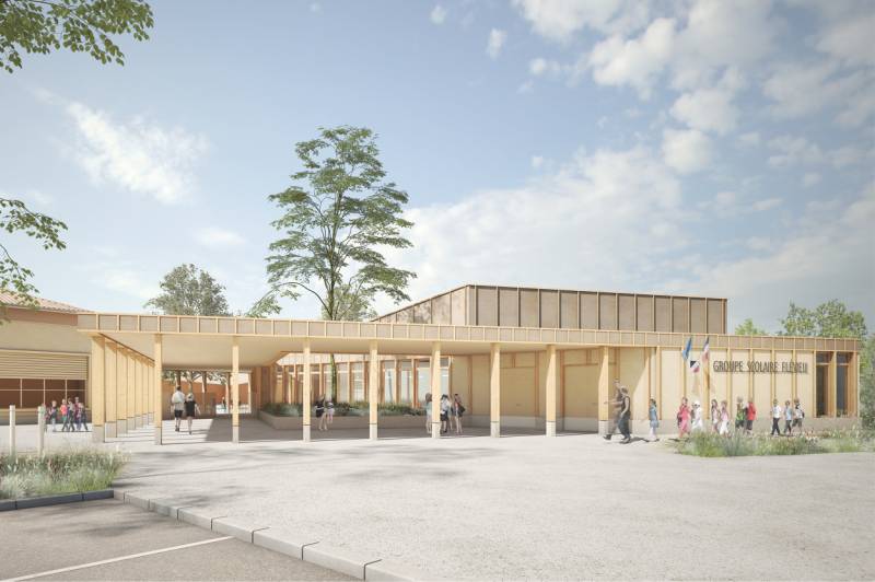 Construction du Restaurant Scolaire à Ternay