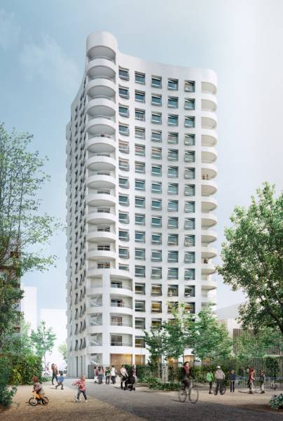 Construction du Projet Ynfluences Square sur Lyon Confluence